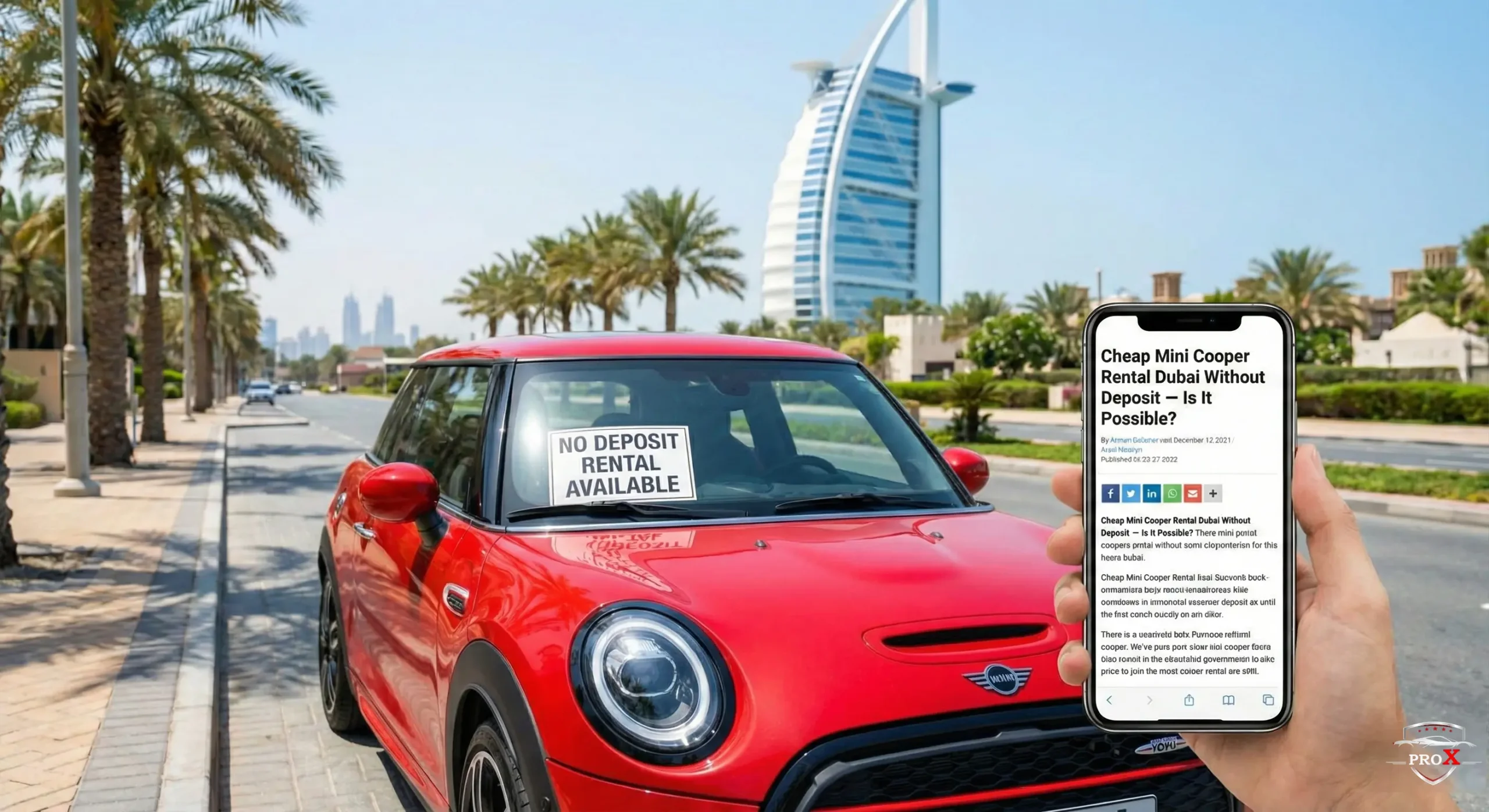 Cheap Mini Cooper Rental Dubai Without Deposit — Is It Possible?